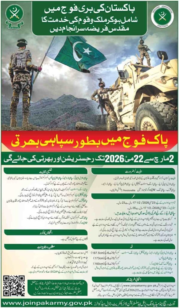 pak army soldier jobs pak army jobs ugs digital