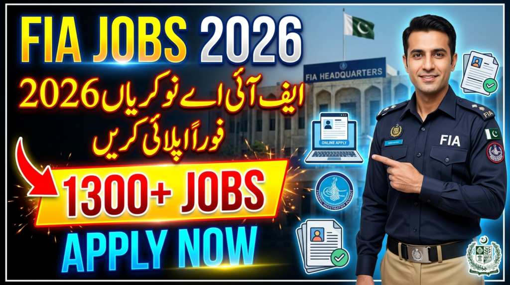Fia Jobs 2026, fia constable jobs, fia clerk jobs, fia asi jobs 2026, fia jobs apply online, fia jobs ads 2026