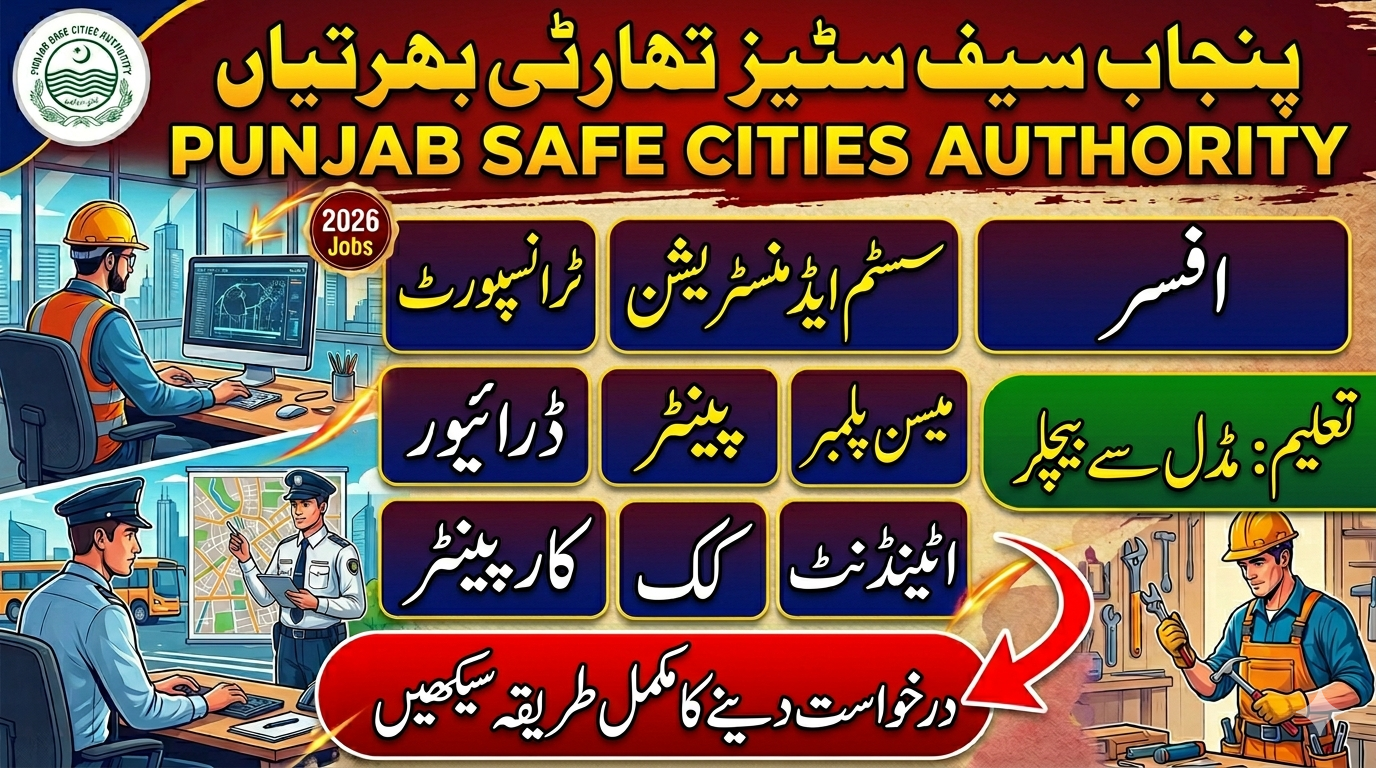 Punjab Safe Cities Authorities Jobs 2026