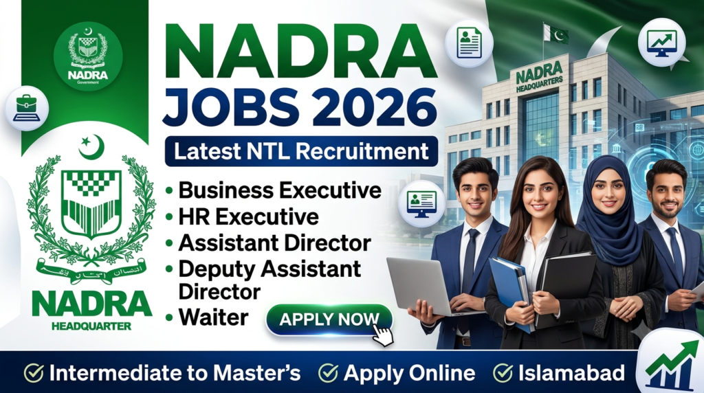 Nadra Jobs 2026 How to Apply Online