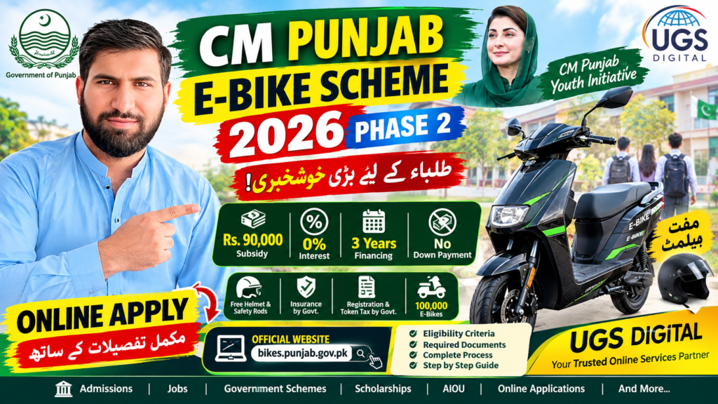 CM Punjab E bike scheme 2026