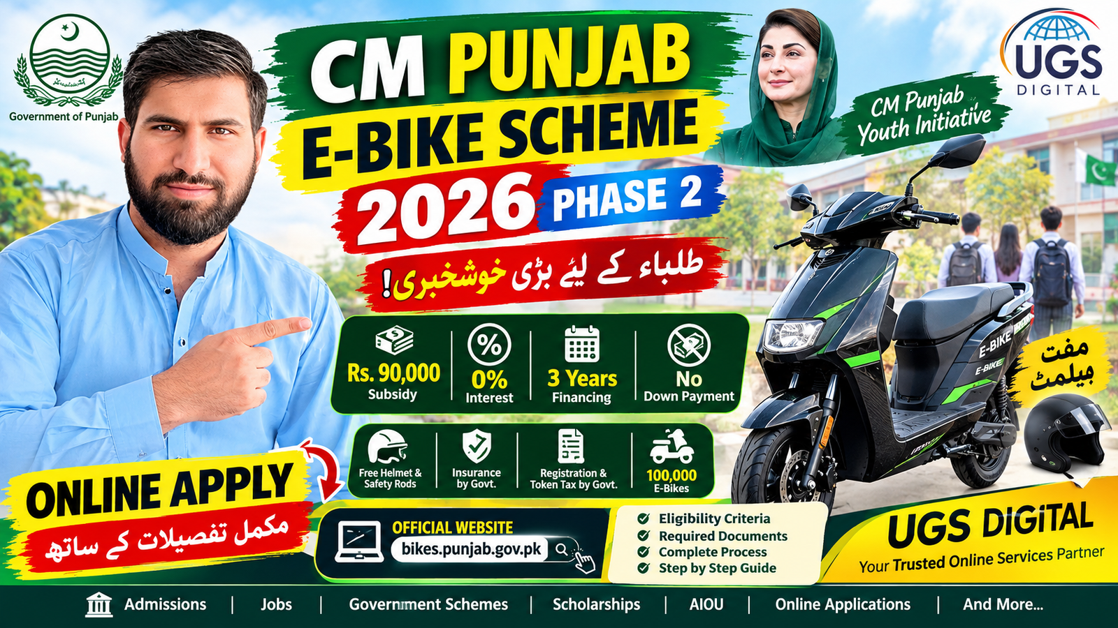 CM Punjab E bike scheme 2026